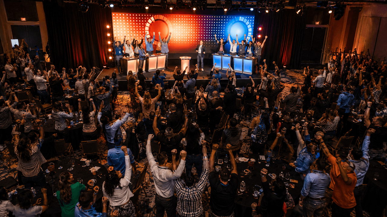 60 Seconds Cheers — 60 Seconds to Give team building with Building Teams